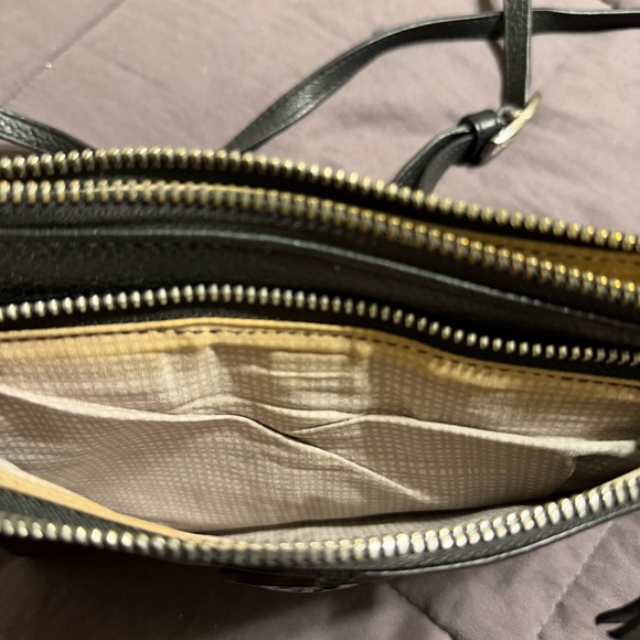 Brighton Black Leather Crossbody Bag - Picture 9 of 10